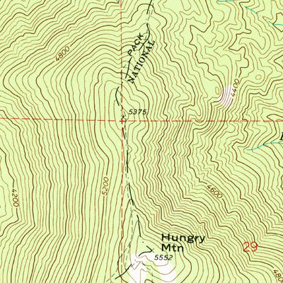 United States Geological Survey North Baldy, WA (1967, 24000-Scale) digital map