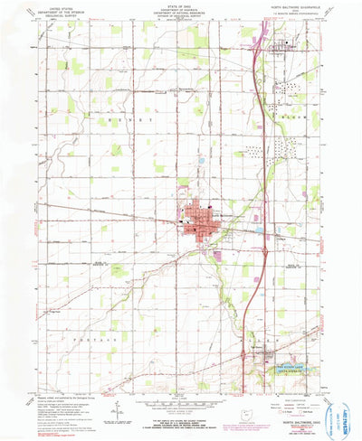 United States Geological Survey North Baltimore, OH (1960, 24000-Scale) digital map