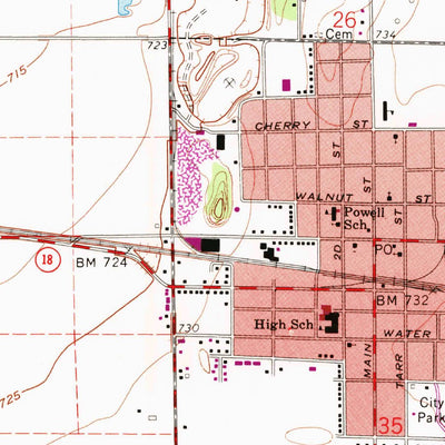 United States Geological Survey North Baltimore, OH (1960, 24000-Scale) digital map