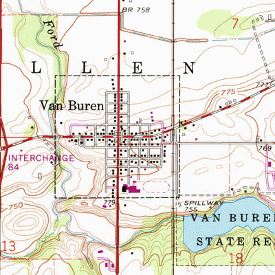 United States Geological Survey North Baltimore, OH (1960, 24000-Scale) digital map