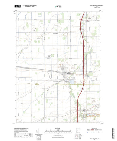 United States Geological Survey North Baltimore, OH (2023, 24000-Scale) digital map