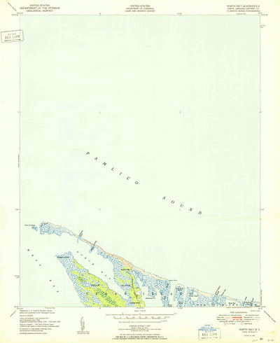 United States Geological Survey North Bay, NC (1950, 24000-Scale) digital map