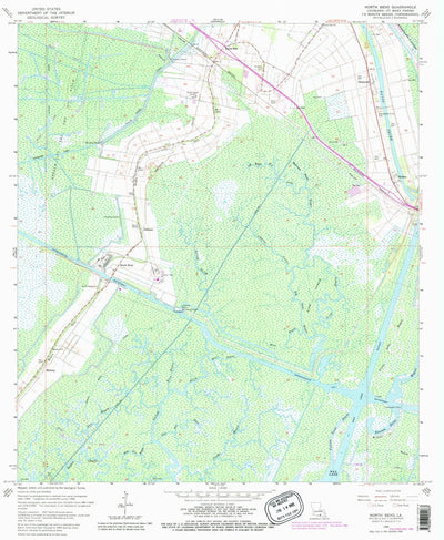 United States Geological Survey North Bend, LA (1966, 24000-Scale) digital map
