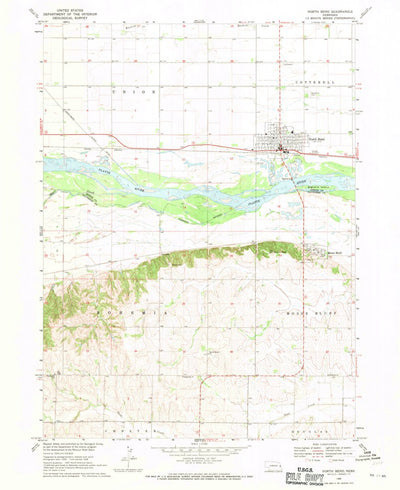 United States Geological Survey North Bend, NE (1968, 24000-Scale) digital map