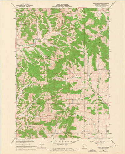 United States Geological Survey North Bend NE, WI (1969, 24000-Scale) digital map