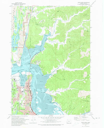 United States Geological Survey North Bend, OR (1971, 24000-Scale) digital map