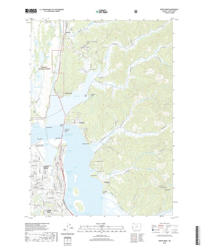 United States Geological Survey North Bend, OR (2020, 24000-Scale) digital map