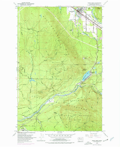 United States Geological Survey North Bend, WA (1953, 24000-Scale) digital map