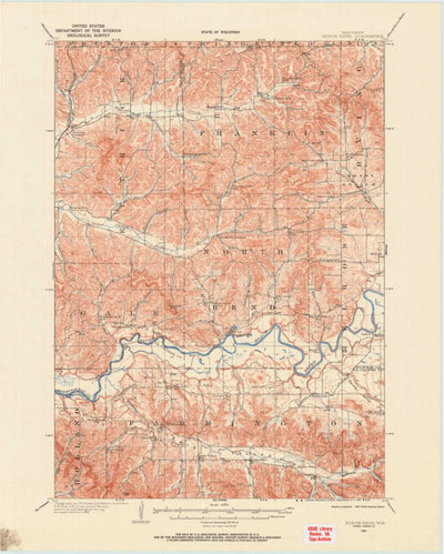 United States Geological Survey North Bend, WI (1926, 62500-Scale) digital map