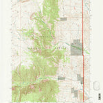 United States Geological Survey North Bennett Creek, WY (1991, 24000-Scale) digital map