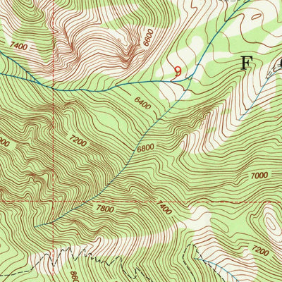 United States Geological Survey North Bennett Creek, WY (1991, 24000-Scale) digital map