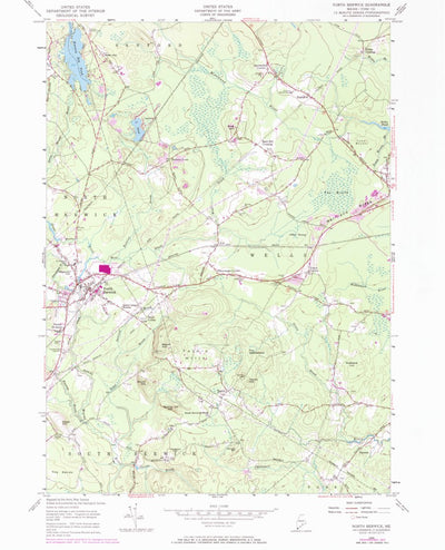 United States Geological Survey North Berwick, ME (1956, 24000-Scale) digital map