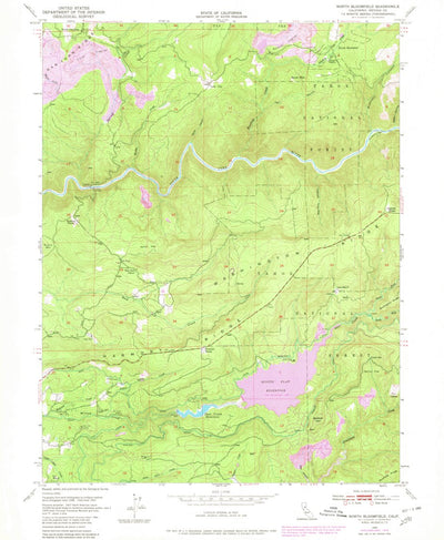 United States Geological Survey North Bloomfield, CA (1949, 24000-Scale) digital map