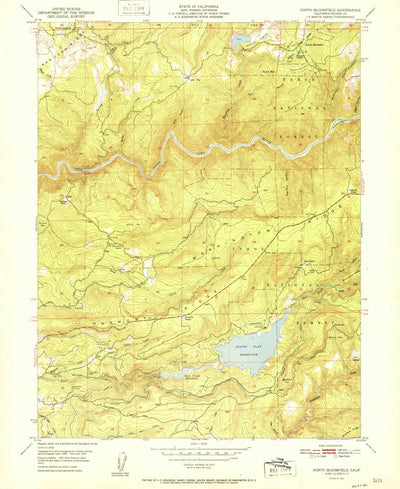 United States Geological Survey North Bloomfield, CA (1951, 24000-Scale) digital map