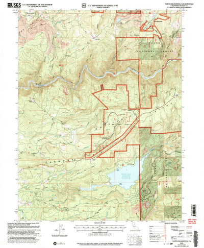 United States Geological Survey North Bloomfield, CA (2000, 24000-Scale) digital map
