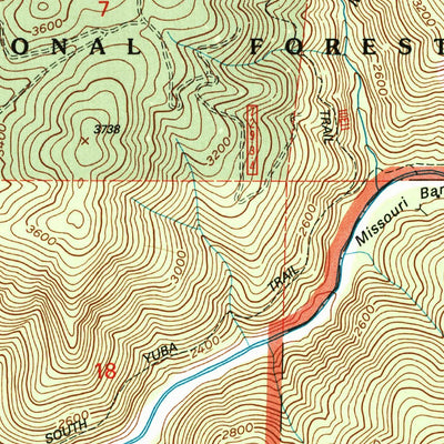 United States Geological Survey North Bloomfield, CA (2000, 24000-Scale) digital map