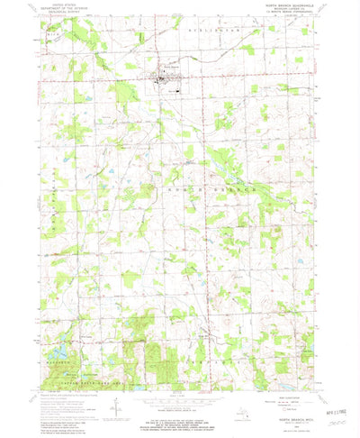 United States Geological Survey North Branch, MI (1963, 24000-Scale) digital map