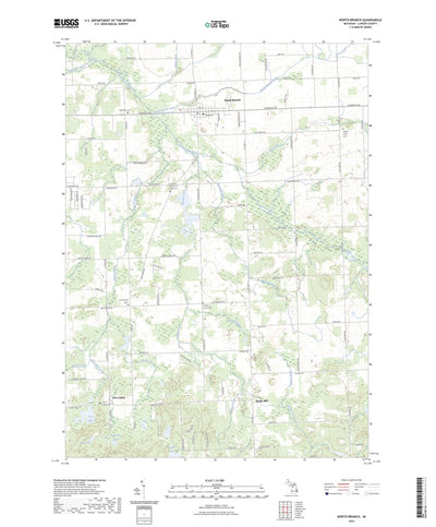 United States Geological Survey North Branch, MI (2023, 24000-Scale) digital map