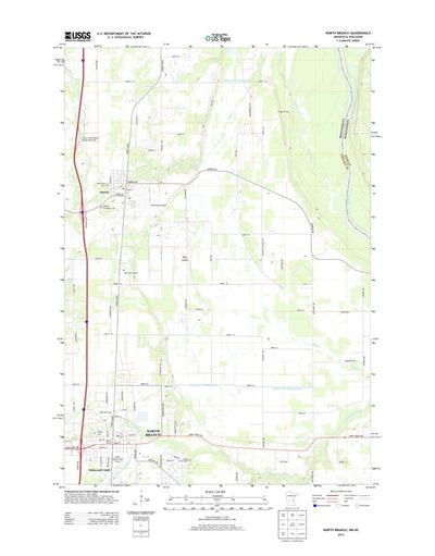 United States Geological Survey North Branch, MN-WI (2013, 24000-Scale) digital map