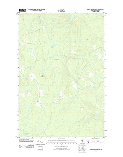 United States Geological Survey North Brook Ridge, ME (2011, 24000-Scale) digital map