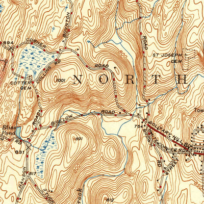 United States Geological Survey North Brookfield, MA (1946, 31680-Scale) digital map