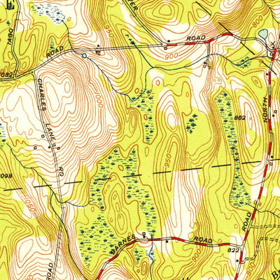 United States Geological Survey North Brookfield, MA (1952, 31680-Scale) digital map