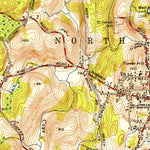 United States Geological Survey North Brookfield, MA (1952, 31680-Scale) digital map