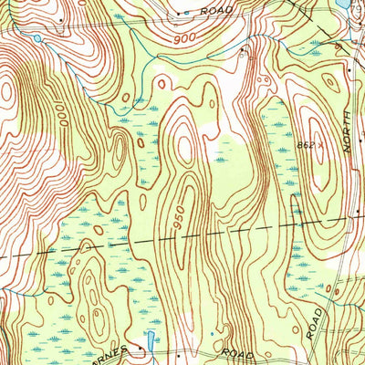 United States Geological Survey North Brookfield, MA (1967, 24000-Scale) digital map