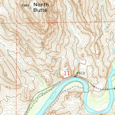 United States Geological Survey North Butte, AZ (1964, 24000-Scale) digital map
