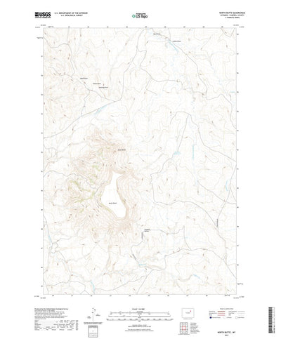 United States Geological Survey North Butte, WY (2021, 24000-Scale) digital map