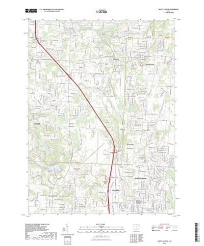 United States Geological Survey North Canton, OH (2023, 24000-Scale) digital map