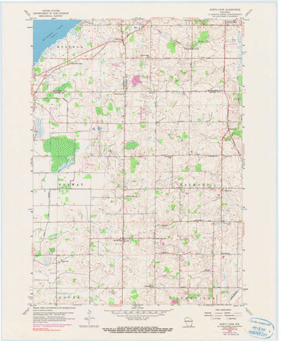United States Geological Survey North Cape, WI (1959, 24000-Scale) digital map