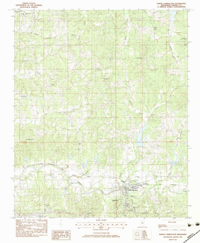 United States Geological Survey North Carrollton, MS (1983, 24000-Scale) digital map