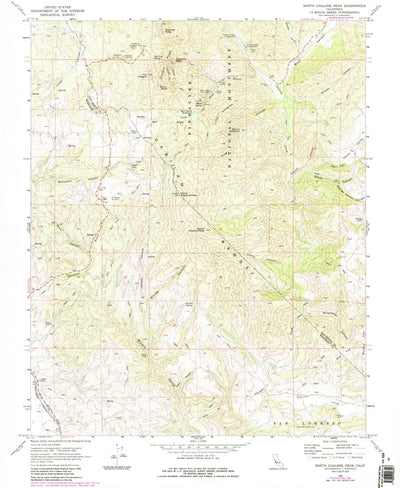United States Geological Survey North Chalone Peak, CA (1969, 24000-Scale) digital map