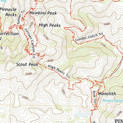United States Geological Survey North Chalone Peak, CA (2021, 24000-Scale) digital map