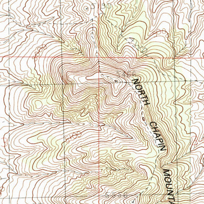 United States Geological Survey North Chapin Mountain, ID (1984, 24000-Scale) digital map