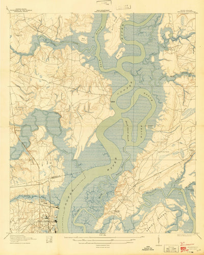 United States Geological Survey North Charleston, SC (1919, 21120-Scale) digital map