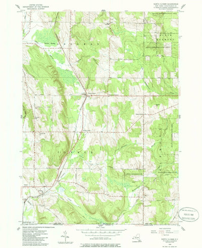 United States Geological Survey North Clymer, NY (1954, 24000-Scale) digital map