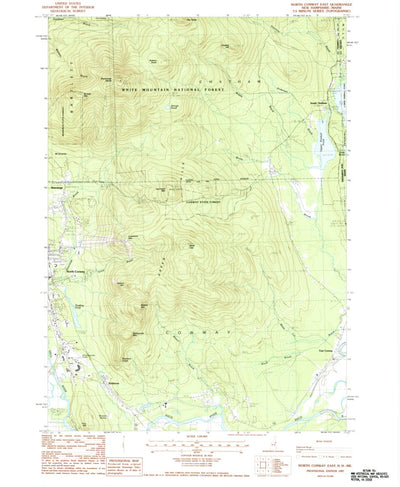 United States Geological Survey North Conway East, NH-ME (1987, 24000-Scale) digital map