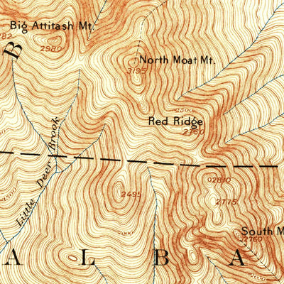 United States Geological Survey North Conway, NH-ME (1894, 62500-Scale) digital map