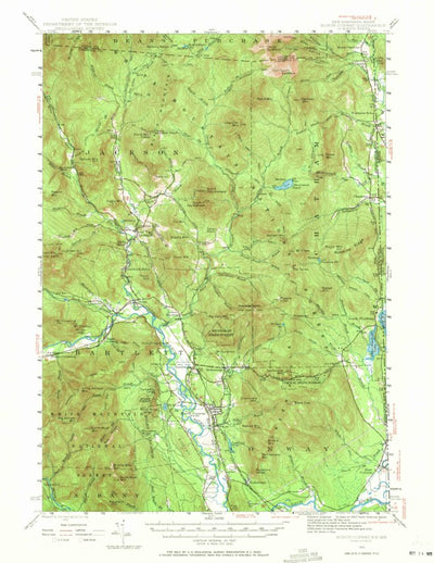United States Geological Survey North Conway, NH-ME (1942, 62500-Scale) digital map