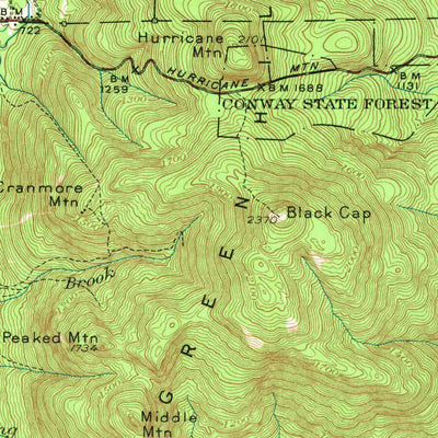 United States Geological Survey North Conway, NH-ME (1942, 62500-Scale) digital map