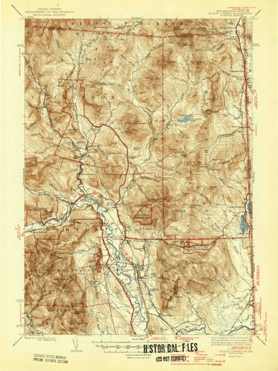 United States Geological Survey North Conway, NH-ME (1945, 62500-Scale) digital map