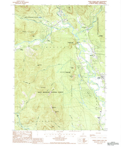 United States Geological Survey North Conway West, NH (1987, 24000-Scale) digital map