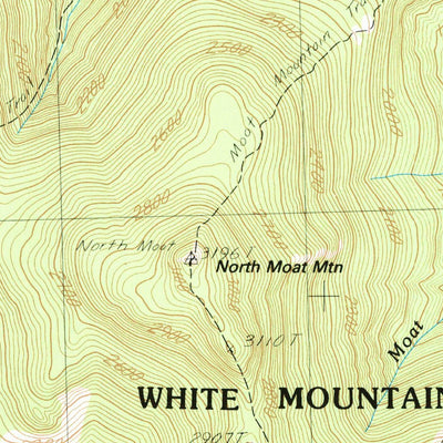 United States Geological Survey North Conway West, NH (1987, 24000-Scale) digital map