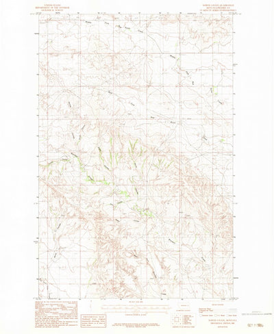 United States Geological Survey North Coulee, MT (1983, 24000-Scale) digital map