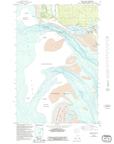 United States Geological Survey North Cove, WA (1956, 24000-Scale) digital map