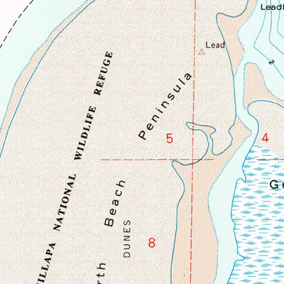 United States Geological Survey North Cove, WA (1956, 24000-Scale) digital map