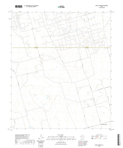 United States Geological Survey North Cowden, TX (2022, 24000-Scale) digital map