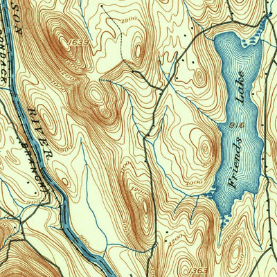 United States Geological Survey North Creek, NY (1895, 62500-Scale) digital map